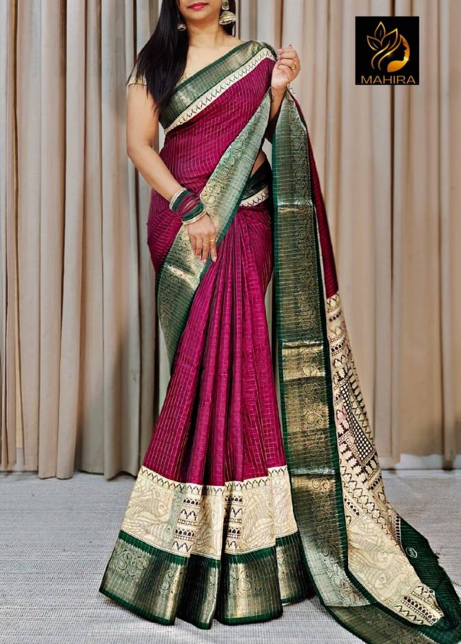 Sf 689 Mangalagiri Dola Rich Kalamkari Pallu Designer Sarees Wholesale Price In Surat